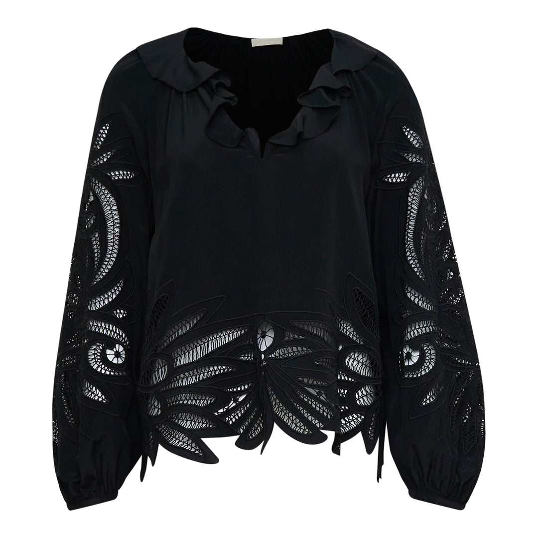 Ulla Johnson Silk Applique Blouse – Available at Club 21, Official Retailer in Singapore, Malaysia & Thailand with Global Shipping Online