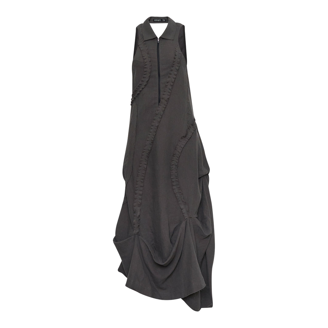 OPEN YY Ruffle Linen Maxi Dress – Available at Club 21, Official Retailer in Singapore, Malaysia & Thailand with Global Shipping Online