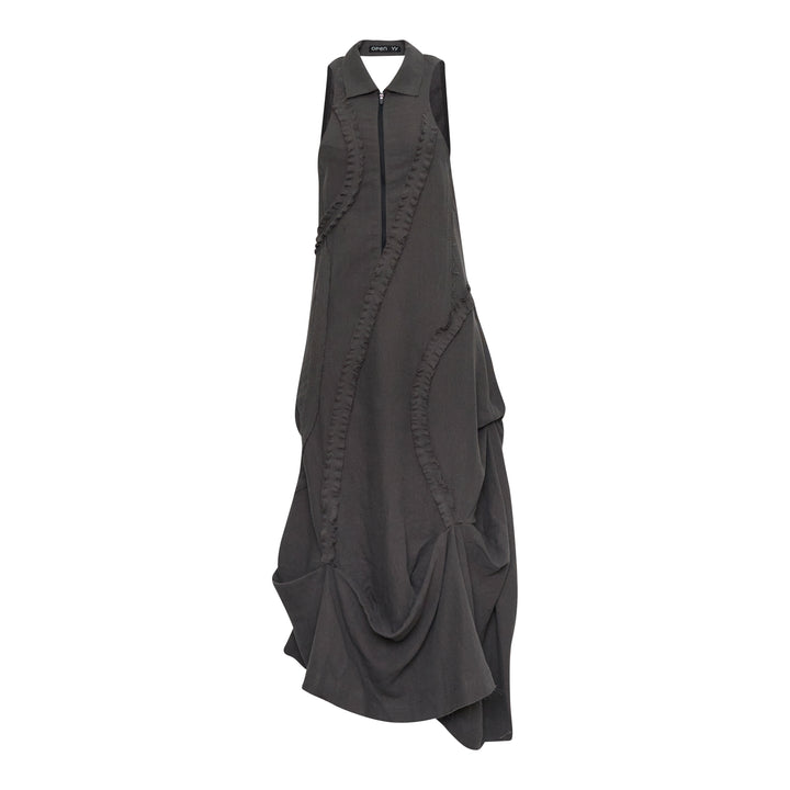 OPEN YY Ruffle Linen Maxi Dress – Available at Club 21, Official Retailer in Singapore, Malaysia & Thailand with Global Shipping Online