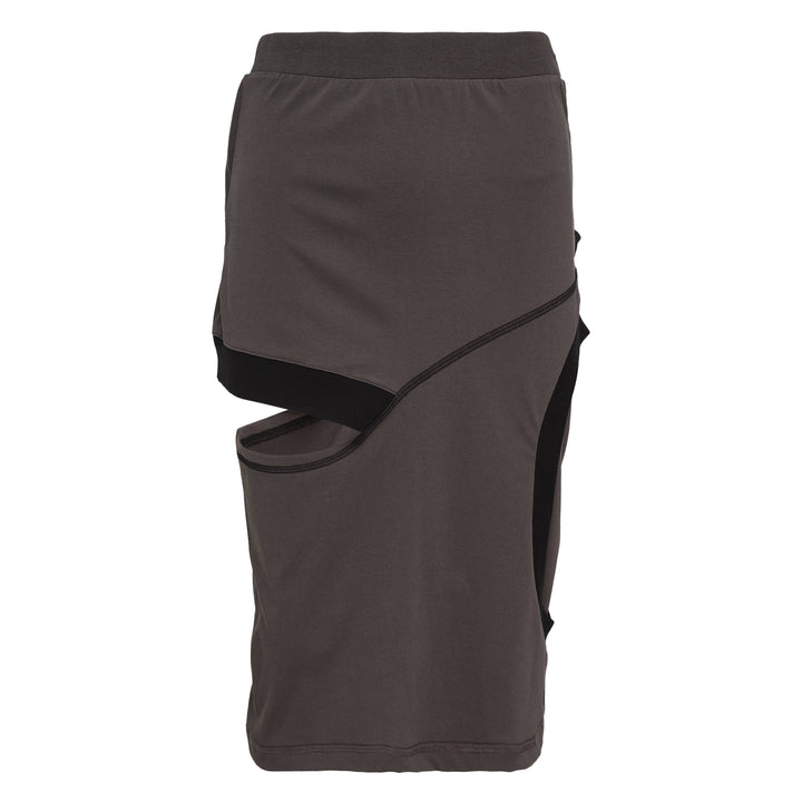 Color Block Panel Cutout Skirt