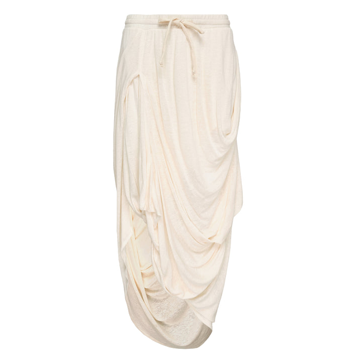 Draped Linen Skirt