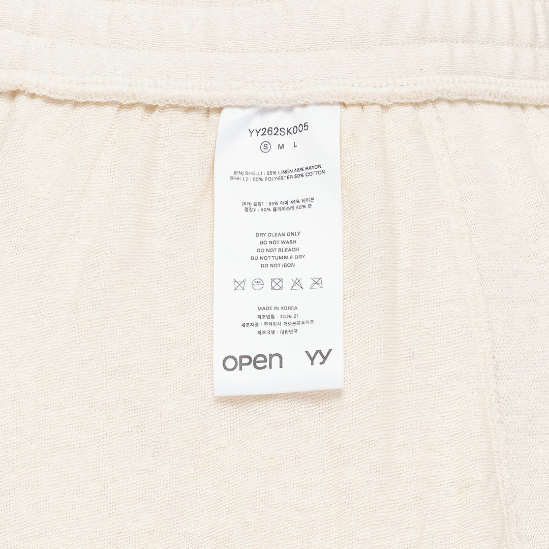 Draped Linen Skirt