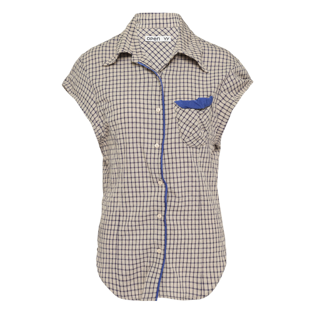 Color Block Wire Shirt