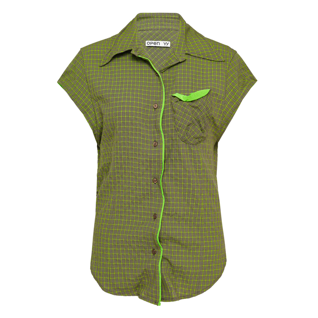 Color Block Wire Shirt