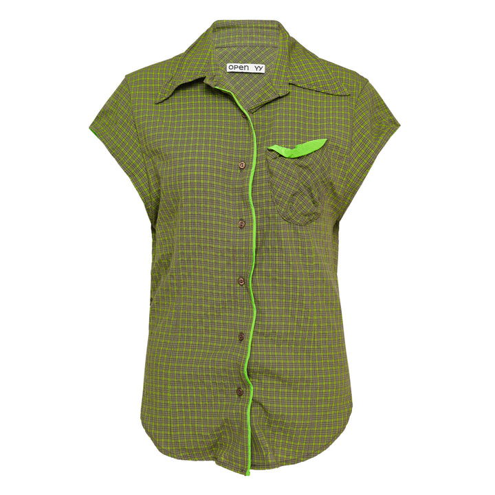 Color Block Wire Shirt