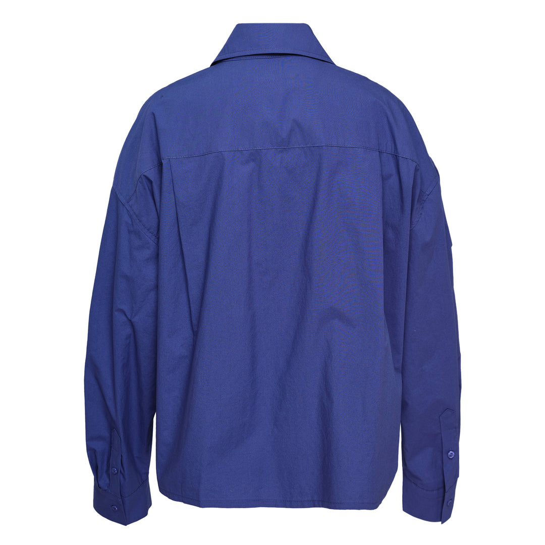 Cotton Bead Pocket Crop Shirt