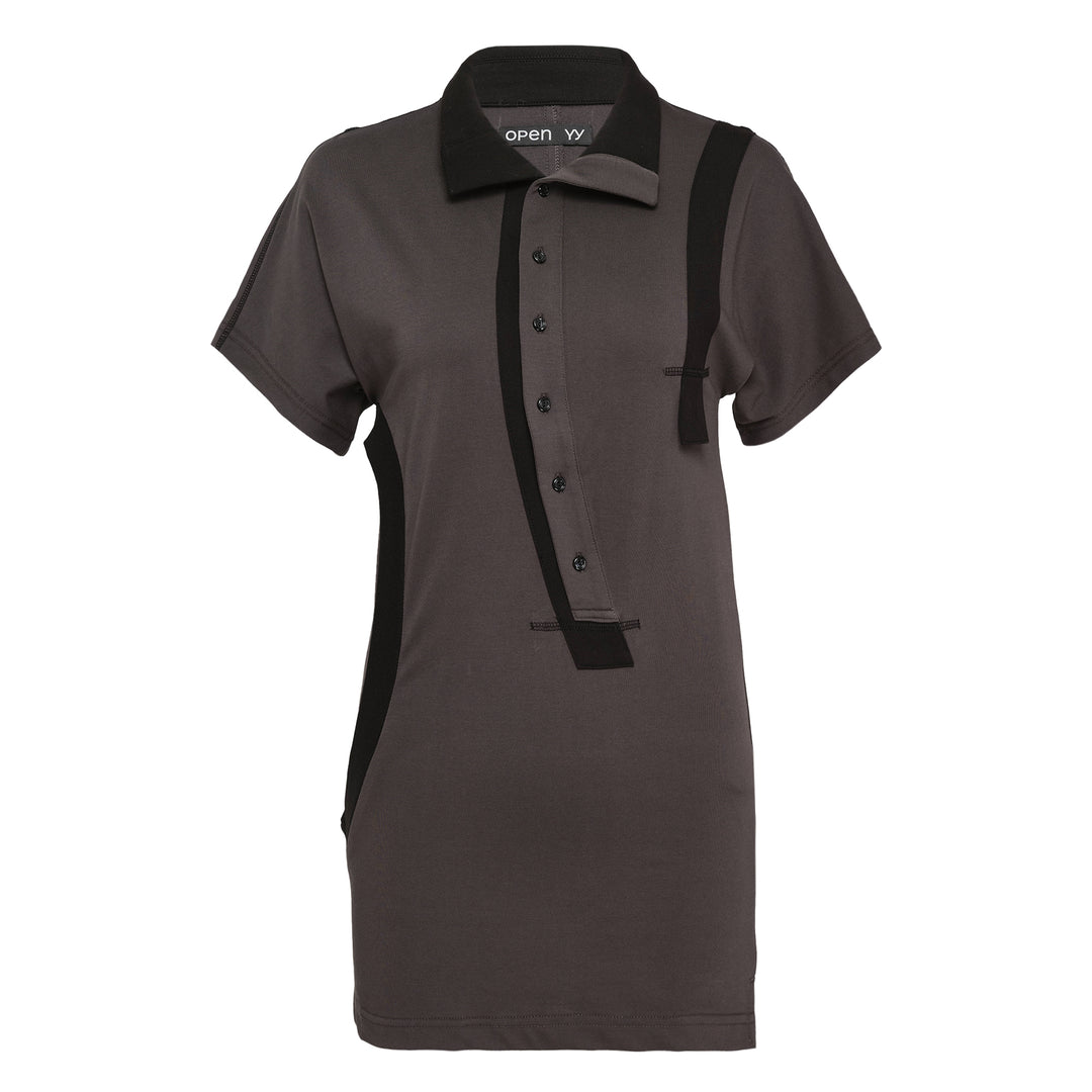 Curved Button Panel Tee