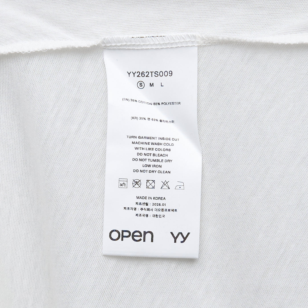 OPEN YY Phonetic Cowl Neck Tee – Available at Club 21, Official Retailer in Singapore, Malaysia & Thailand with Global Shipping Online