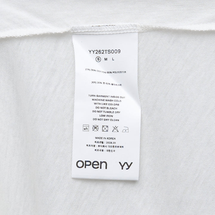 OPEN YY Phonetic Cowl Neck Tee – Available at Club 21, Official Retailer in Singapore, Malaysia & Thailand with Global Shipping Online