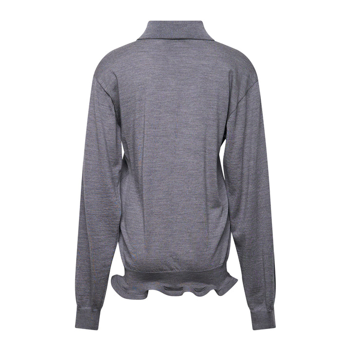Stella McCartney Lightwool Polo With Frill Detail – Available at Club 21, Official Retailer in Singapore, Malaysia & Thailand with Global Shipping Online