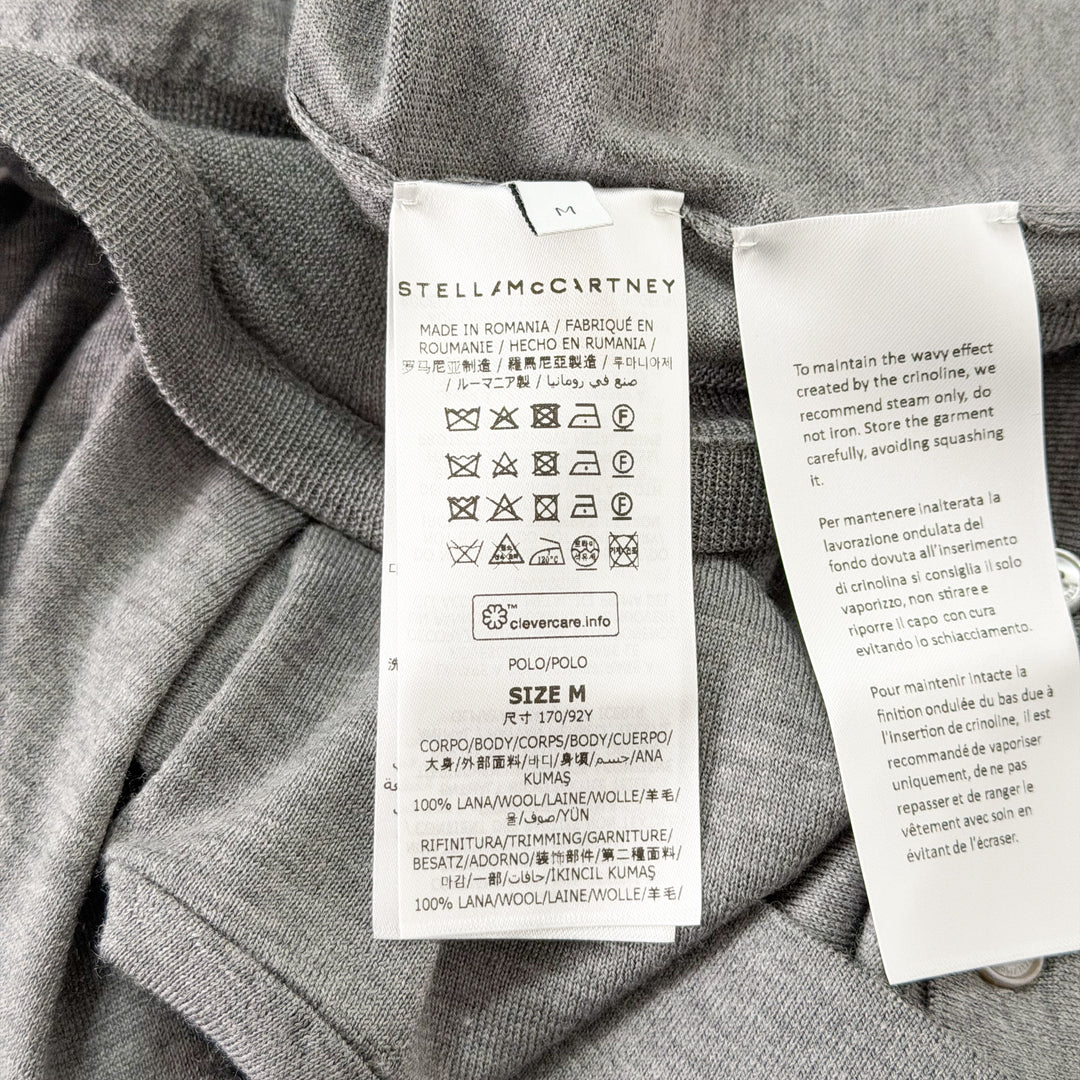 Stella McCartney Lightwool Polo With Frill Detail – Available at Club 21, Official Retailer in Singapore, Malaysia & Thailand with Global Shipping Online