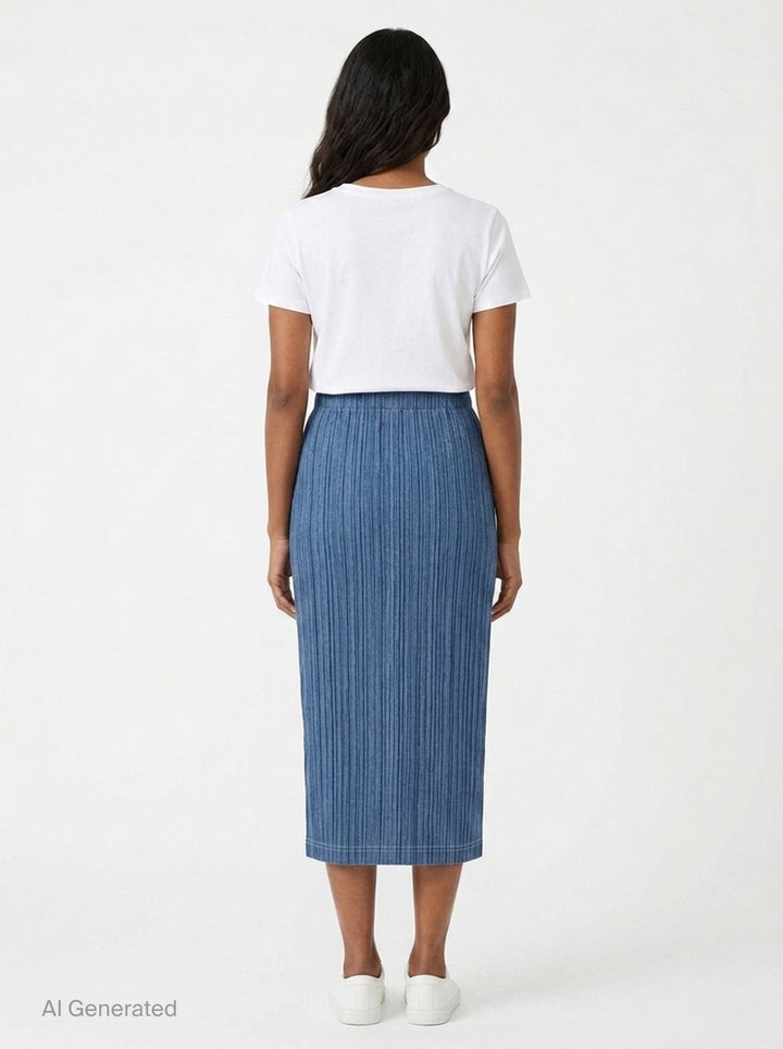 Cotton Denim | Pleats Please Issey Miyake | Club21 - back