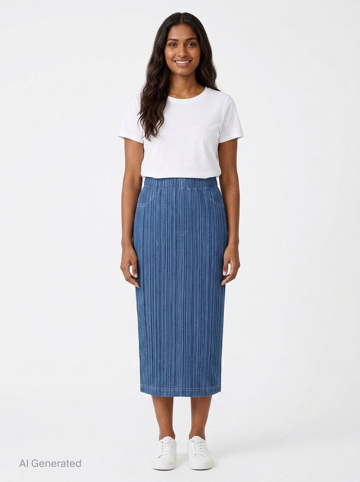 Cotton Denim | Pleats Please Issey Miyake | Club21 - front