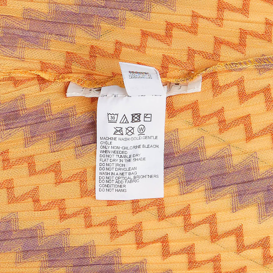 Cotton Zigzag Pleated Dress
