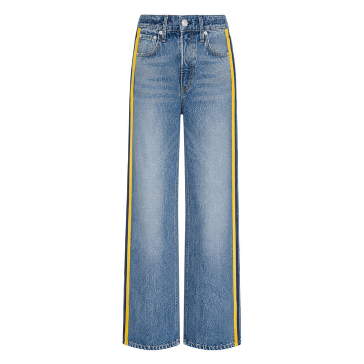 Side Stripe Wide Leg Jeans