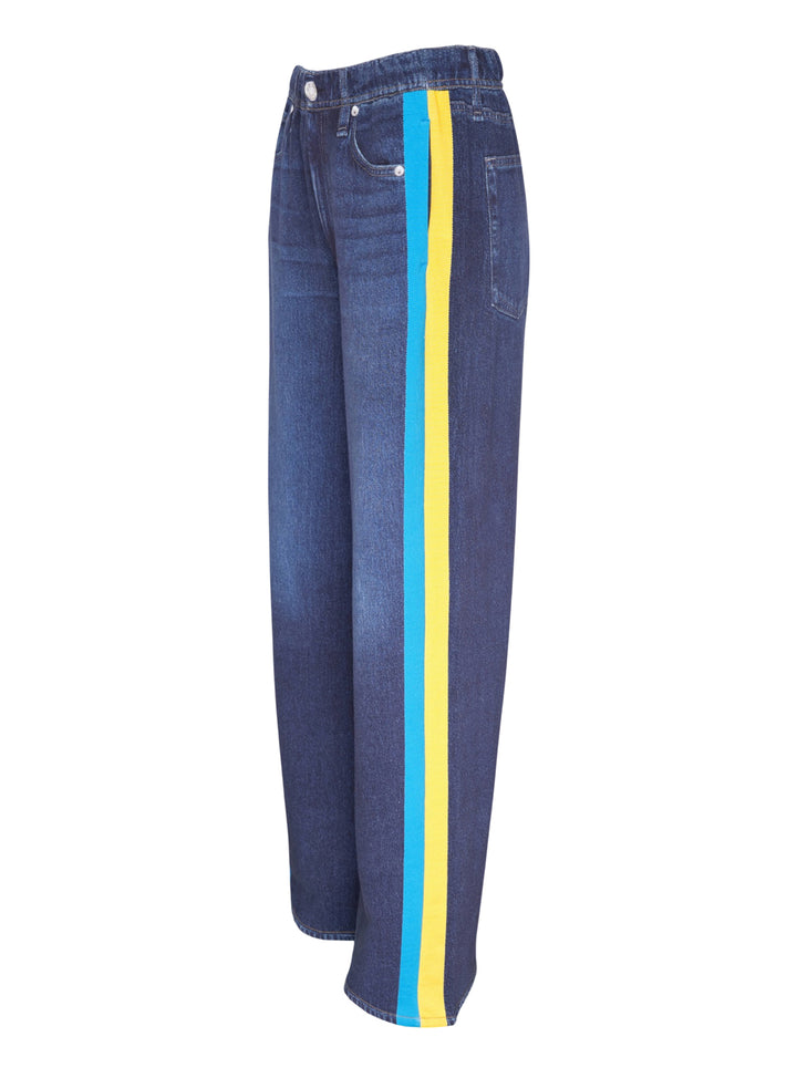 rag & bone Side Stripe Wide Leg Jeans - view 3
