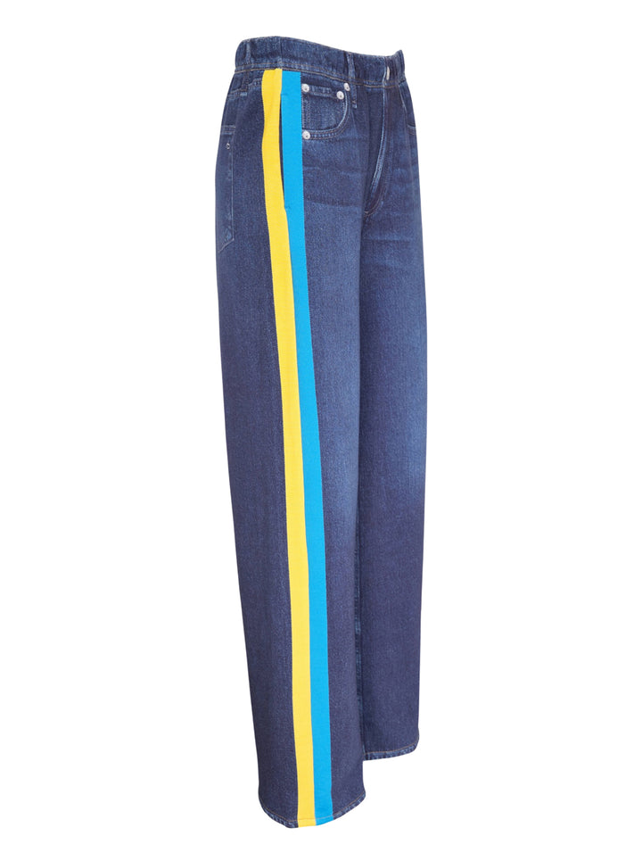 rag & bone Side Stripe Wide Leg Jeans - view 4
