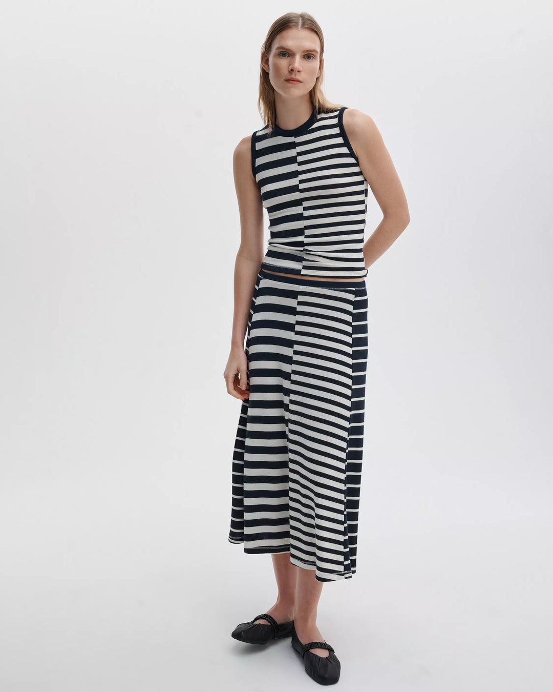 The Knit Mixed Stripe Tank