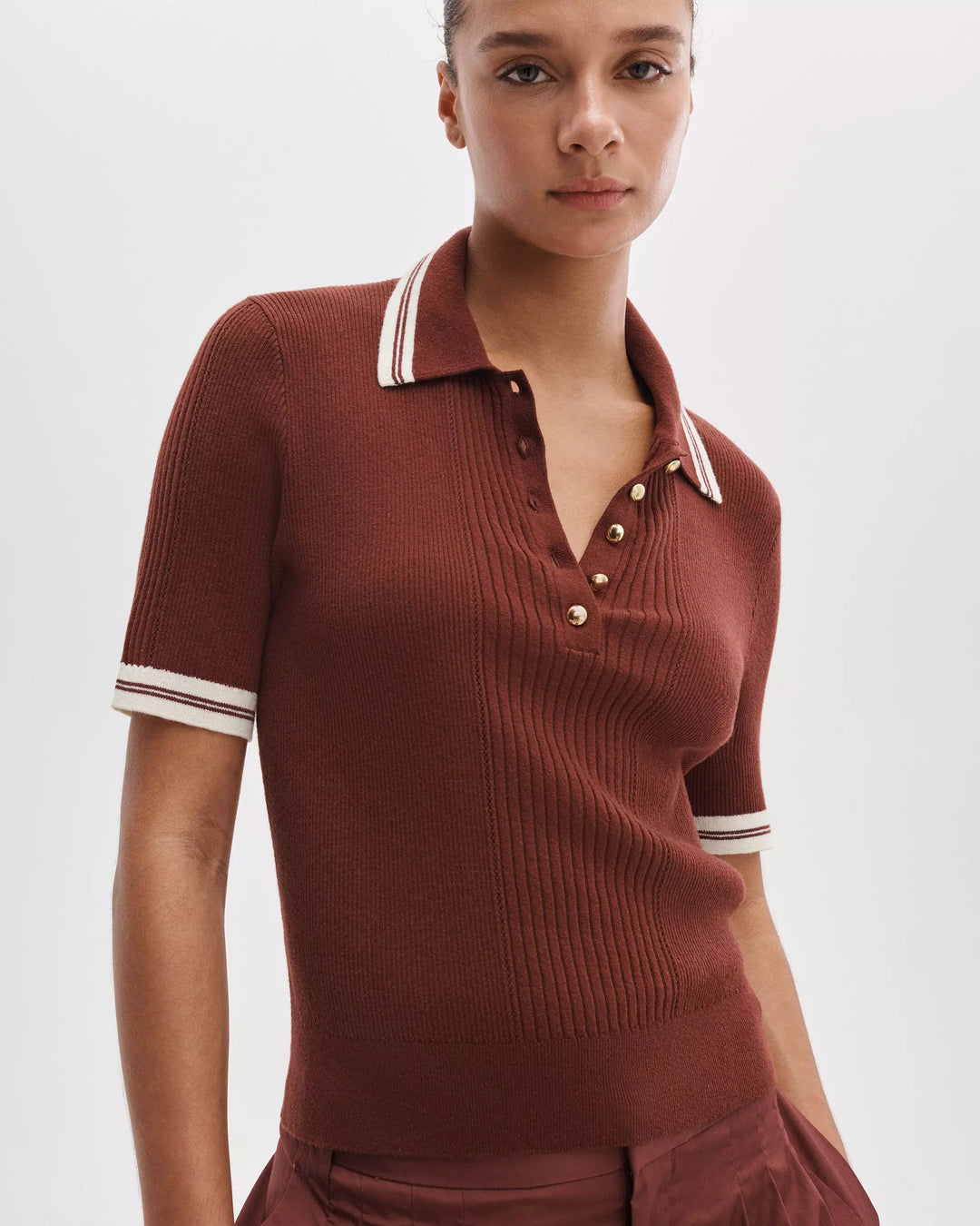Laurie Tipped Short Sleeve Polo