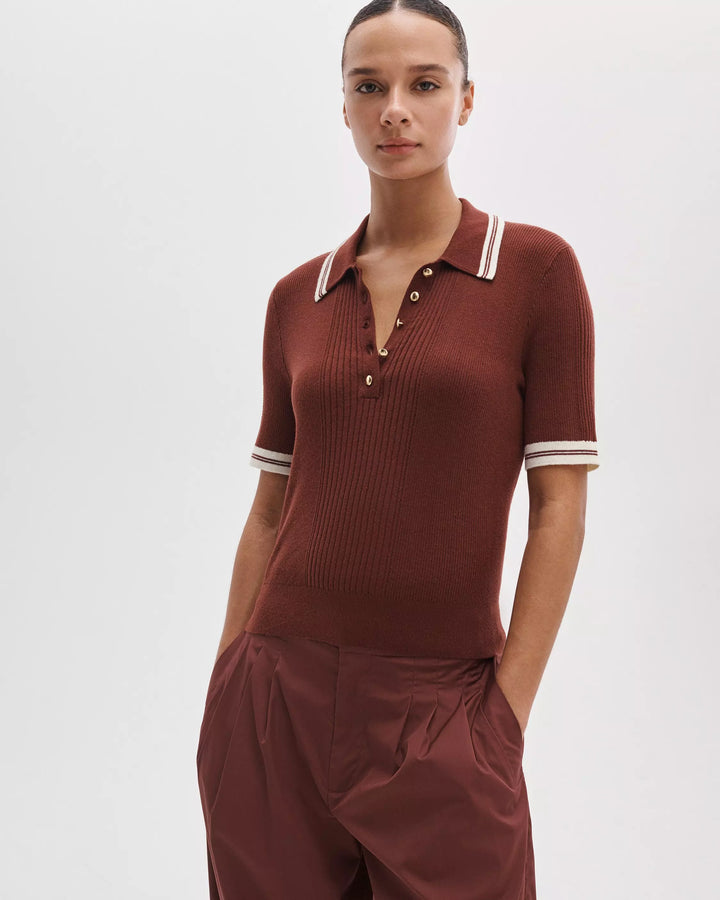 Laurie Tipped Short Sleeve Polo