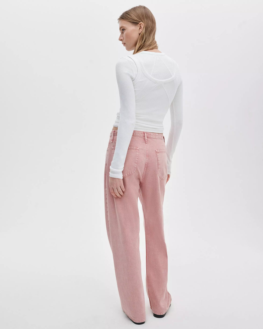 Phoebe Drawstring Wide Jeans