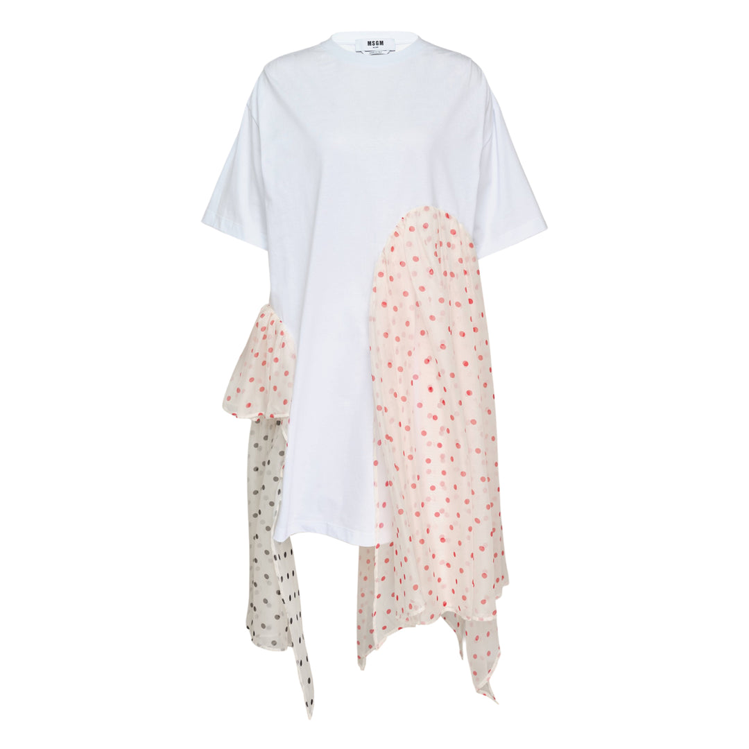 Asymmetric Polka Dot Dress