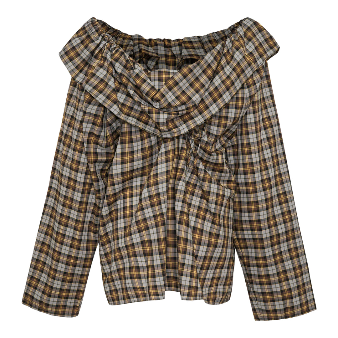 MSGM Plaid Blouse – Available at Club 21, Official Retailer in Singapore, Malaysia & Thailand with Global Shipping Online