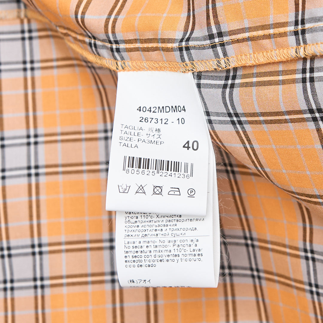 MSGM Plaid Off-Shoulder Blouse – Available at Club 21, Official Retailer in Singapore, Malaysia & Thailand with Global Shipping Online