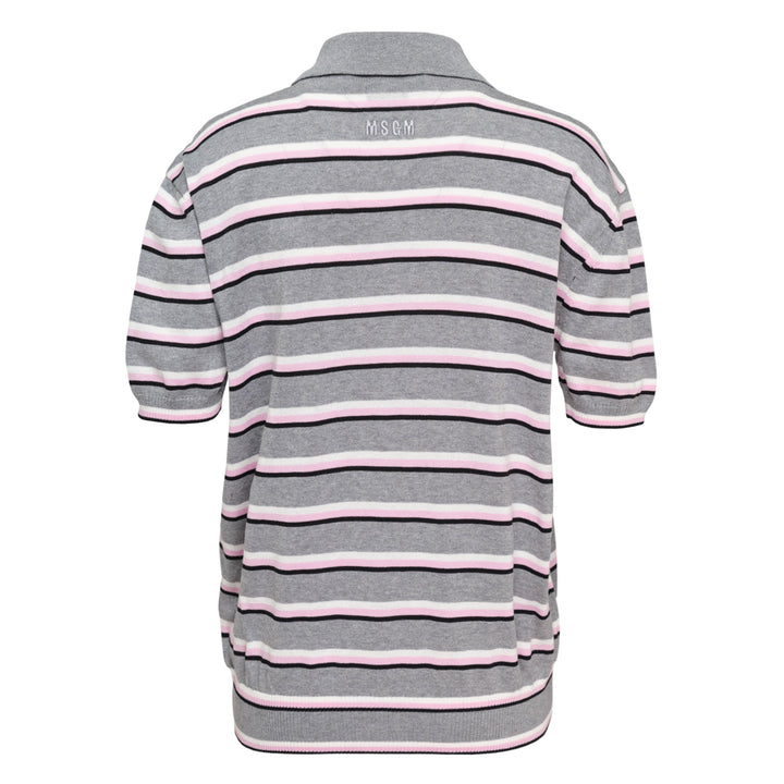 Striped Knit Polo