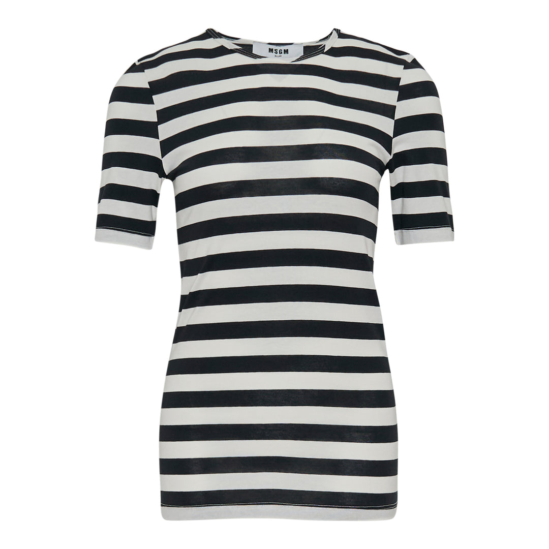 MSGM Striped T-Shirt – Available at Club 21, Official Retailer in Singapore, Malaysia & Thailand with Global Shipping Online