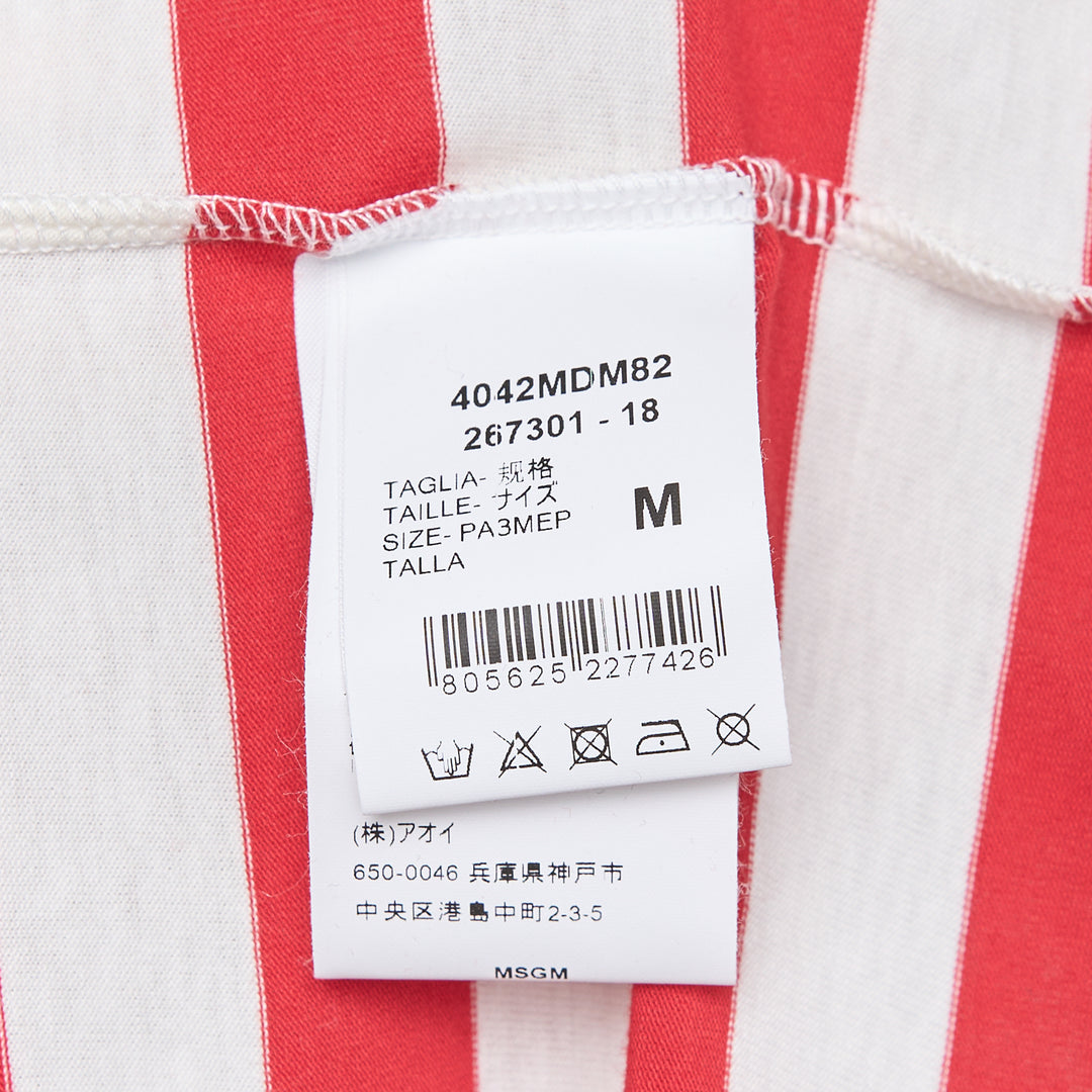 MSGM Striped T-Shirt – Available at Club 21, Official Retailer in Singapore, Malaysia & Thailand with Global Shipping Online