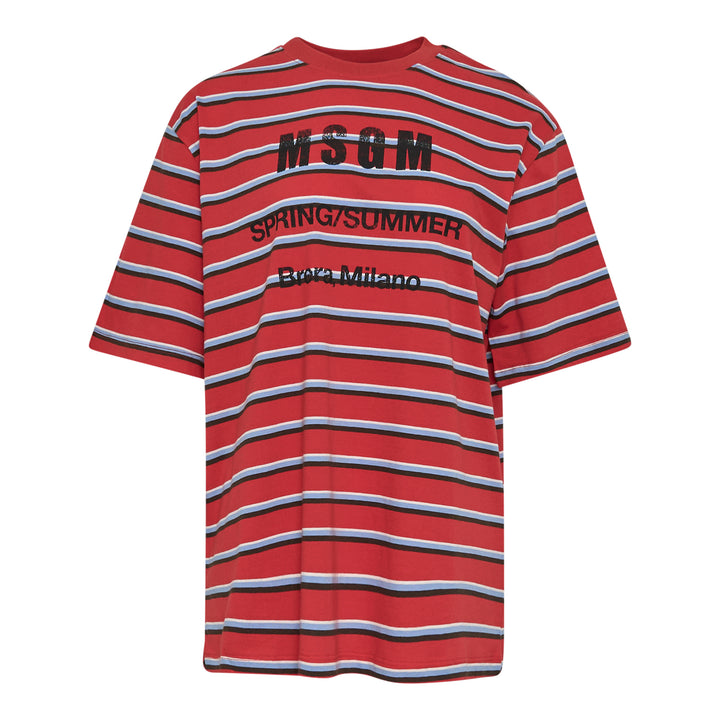 MSGM Striped T-Shirt – Available at Club 21, Official Retailer in Singapore, Malaysia & Thailand with Global Shipping Online