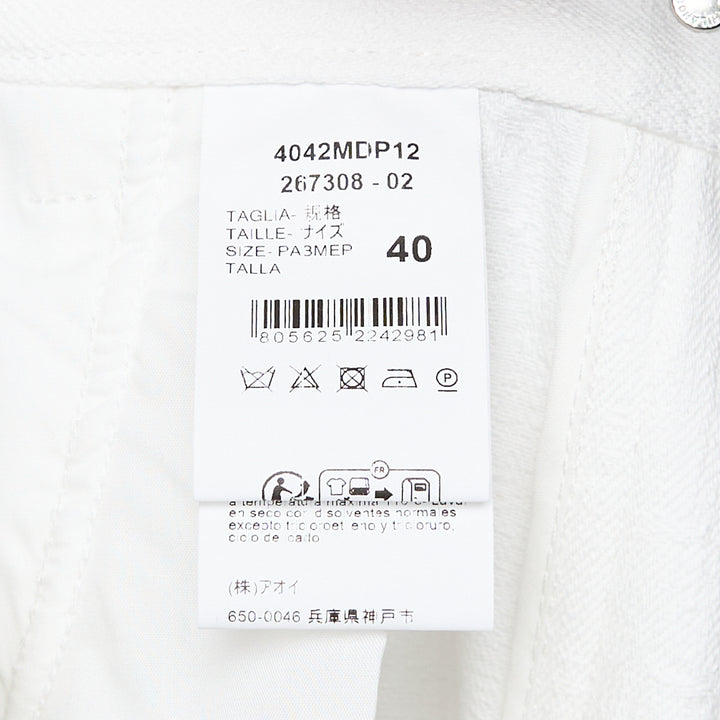 MSGM White Fringe Hem Pants – Available at Club 21, Official Retailer in Singapore, Malaysia & Thailand with Global Shipping Online