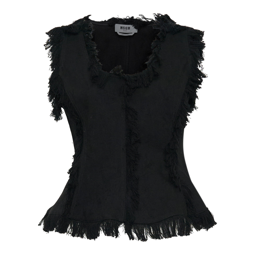 MSGM Fringe Detail Top – Available at Club 21, Official Retailer in Singapore, Malaysia & Thailand with Global Shipping Online