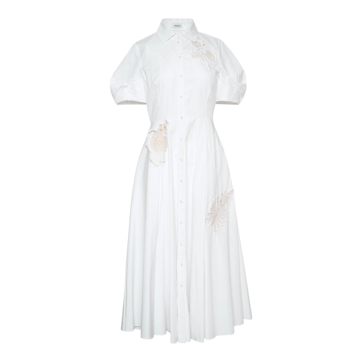 Erdem Applique Cotton Midi Shirt Dress – Available at Club 21, Official Retailer in Singapore, Malaysia & Thailand with Global Shipping Online