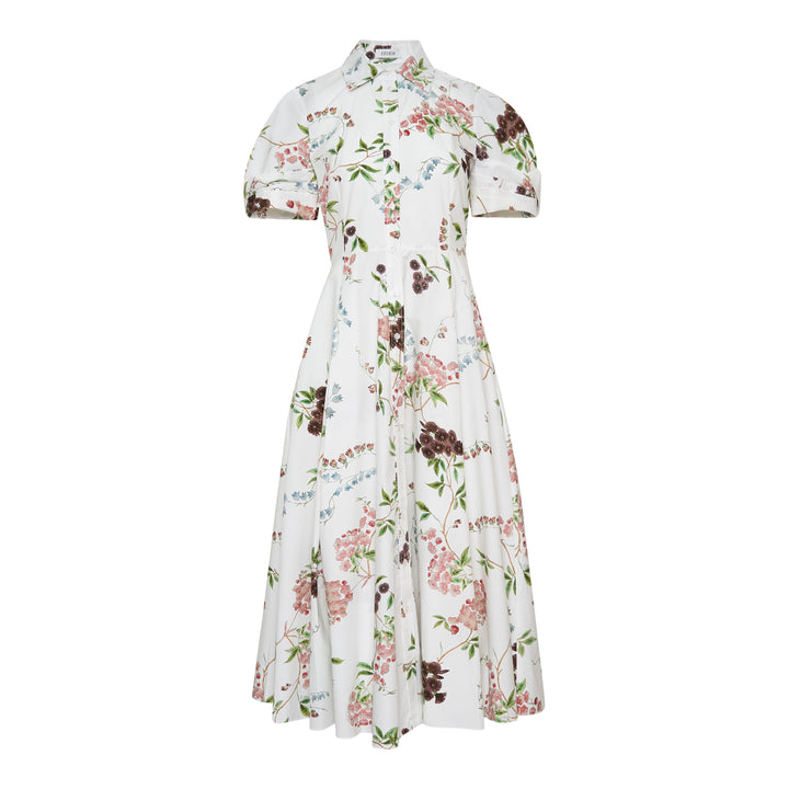 Erdem Floral Print Cotton Midi Shirt – Available at Club 21, Official Retailer in Singapore, Malaysia & Thailand with Global Shipping Online