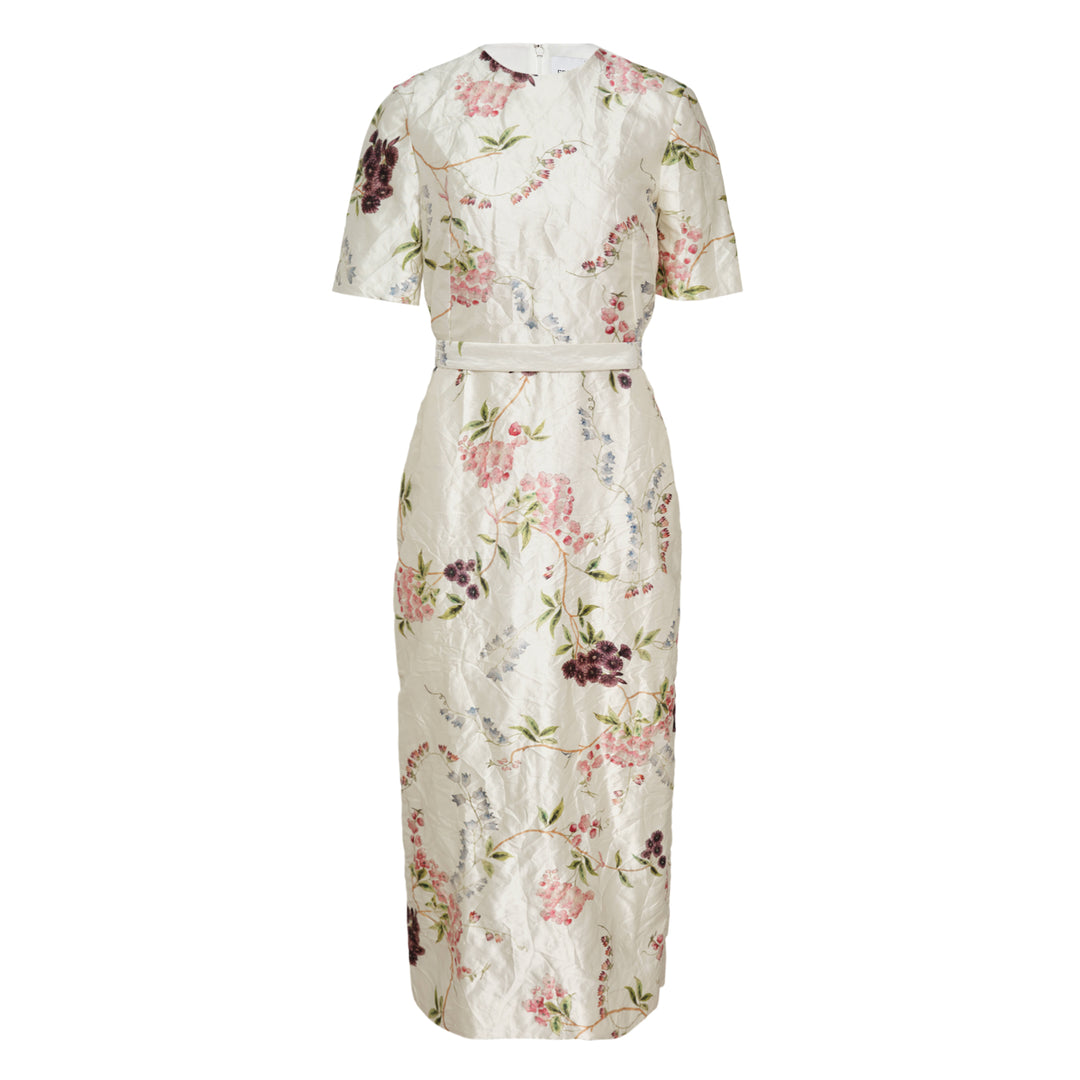 Erdem Floral Print Textured Satin Midi Dress – Available at Club 21, Official Retailer in Singapore, Malaysia & Thailand with Global Shipping Online