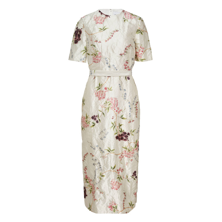 Erdem Floral Print Textured Satin Midi Dress – Available at Club 21, Official Retailer in Singapore, Malaysia & Thailand with Global Shipping Online