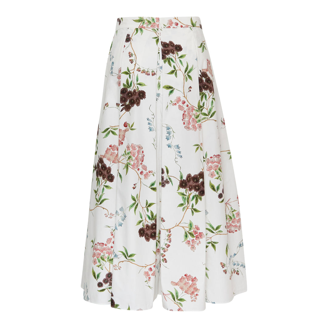 Erdem Floral Print Cotton Midi Skirt – Available at Club 21, Official Retailer in Singapore, Malaysia & Thailand with Global Shipping Online
