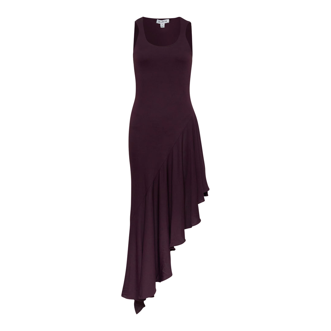 ALAIA Asymmetric Crepe Jersey Dress – Available at Club 21, Official Retailer in Singapore, Malaysia & Thailand with Global Shipping Online