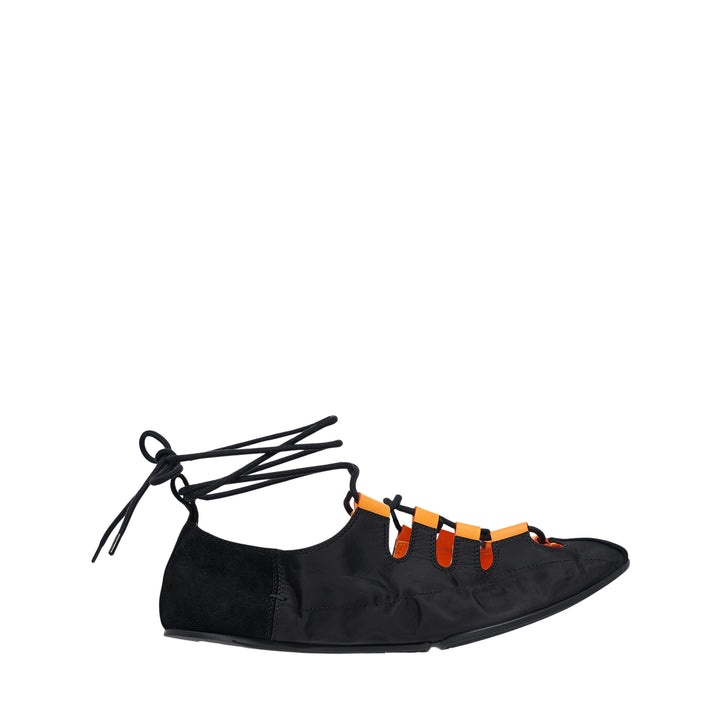 ALAIA Fold Laced Flats – Available at Club 21, Official Retailer in Singapore, Malaysia & Thailand with Global Shipping Online