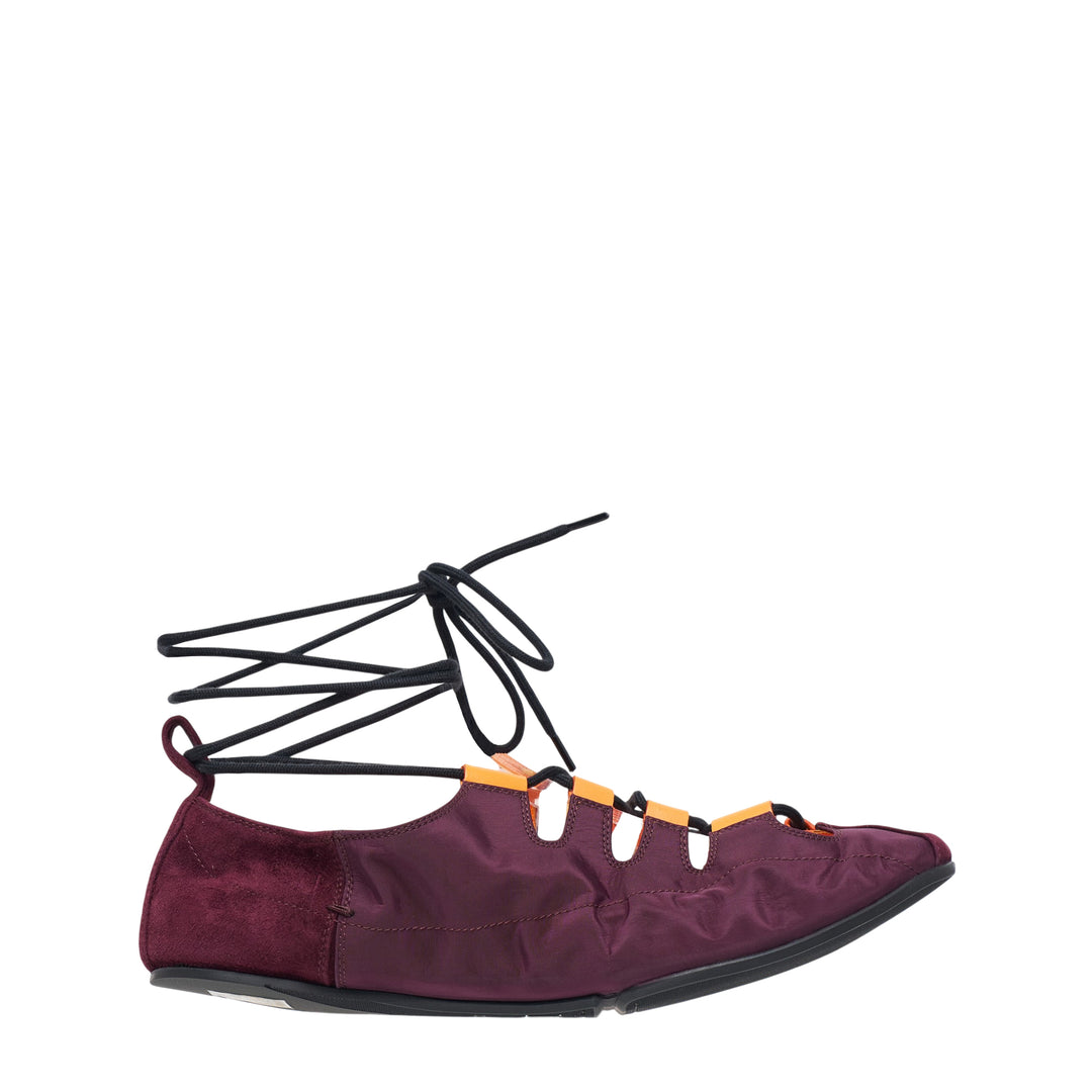 Fold Laced Nylon Flats