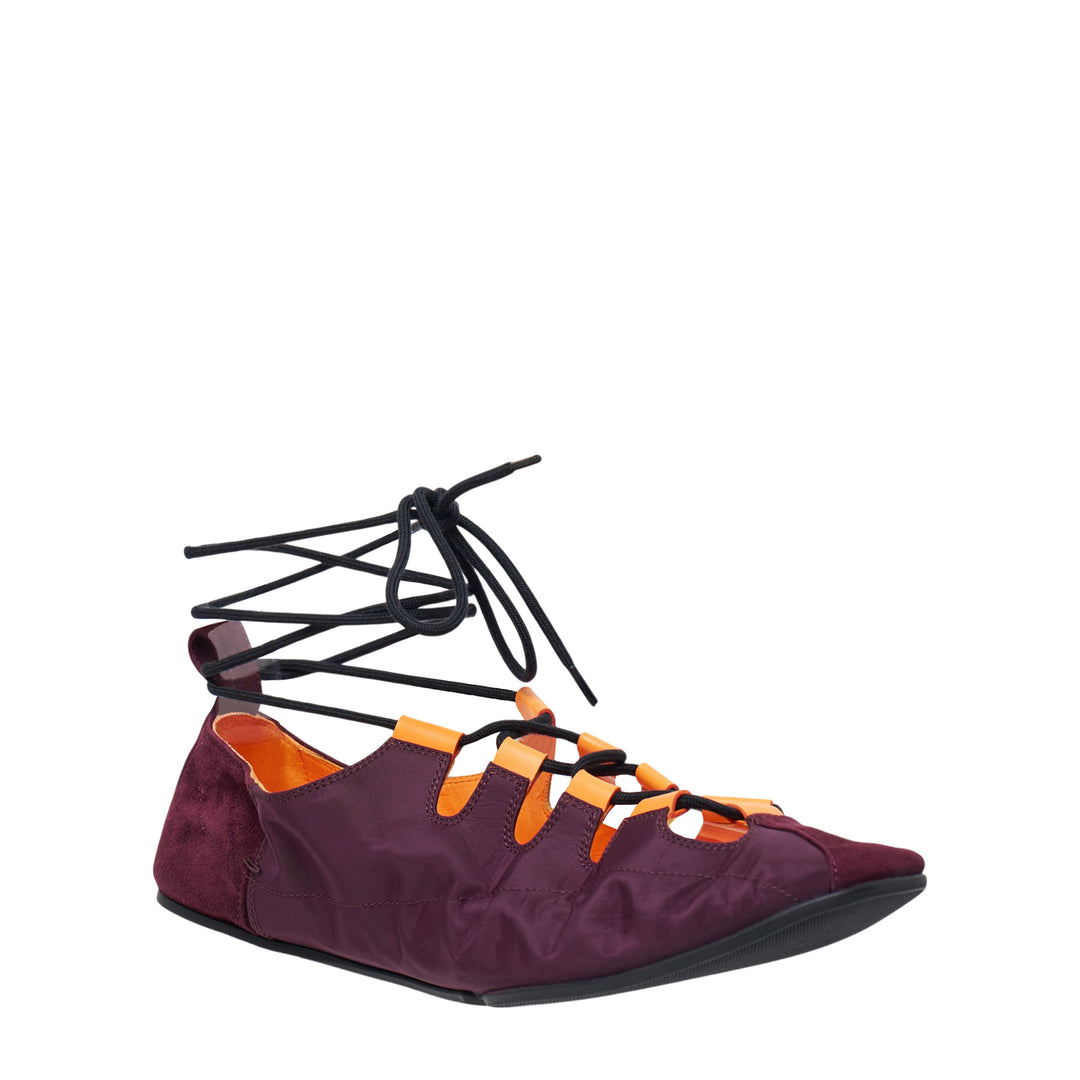 Fold Laced Nylon Flats