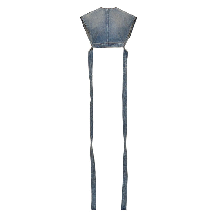 ALAIA Belted Top Japanese Denim – Available at Club 21, Official Retailer in Singapore, Malaysia & Thailand with Global Shipping Online