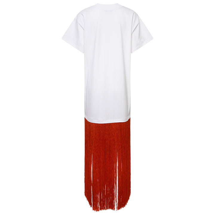 ALAIA Fringed Cotton T-Shirt – Available at Club 21, Official Retailer in Singapore, Malaysia & Thailand with Global Shipping Online