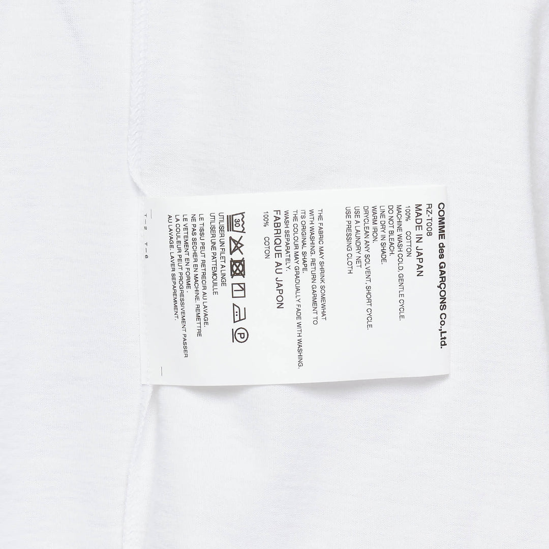 COMME des GARCONS Cotton Jersey Tee – Available at Club 21, Official Retailer in Singapore, Malaysia & Thailand with Global Shipping Online