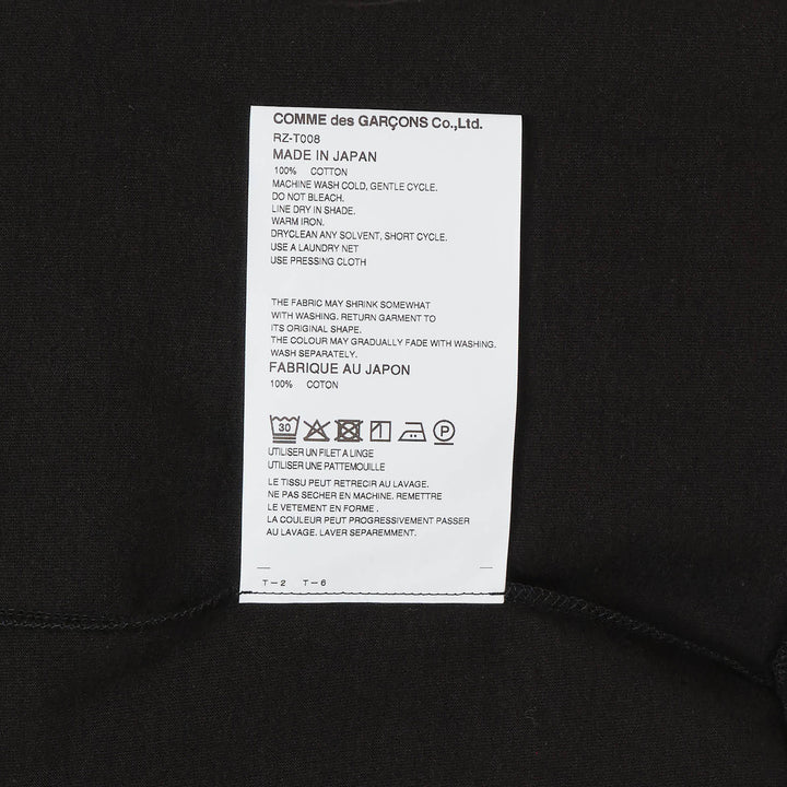 COMME des GARCONS Cotton Jersey Tee – Available at Club 21, Official Retailer in Singapore, Malaysia & Thailand with Global Shipping Online
