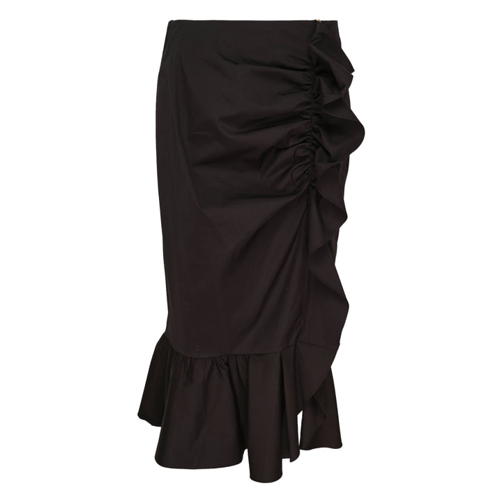 Carolina Herrera Ruched Pencil Skirt With Ruffle – Available at Club 21, Official Retailer in Singapore, Malaysia & Thailand with Global Shipping Online
