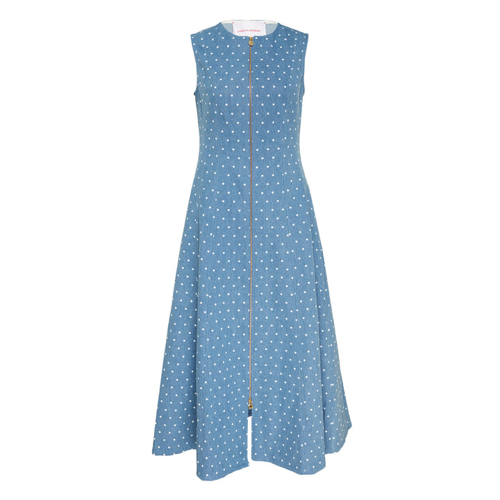 Carolina Herrera Sleeveless Zip Front A-Line Midi Dress – Available at Club 21, Official Retailer in Singapore, Malaysia & Thailand with Global Shipping Online