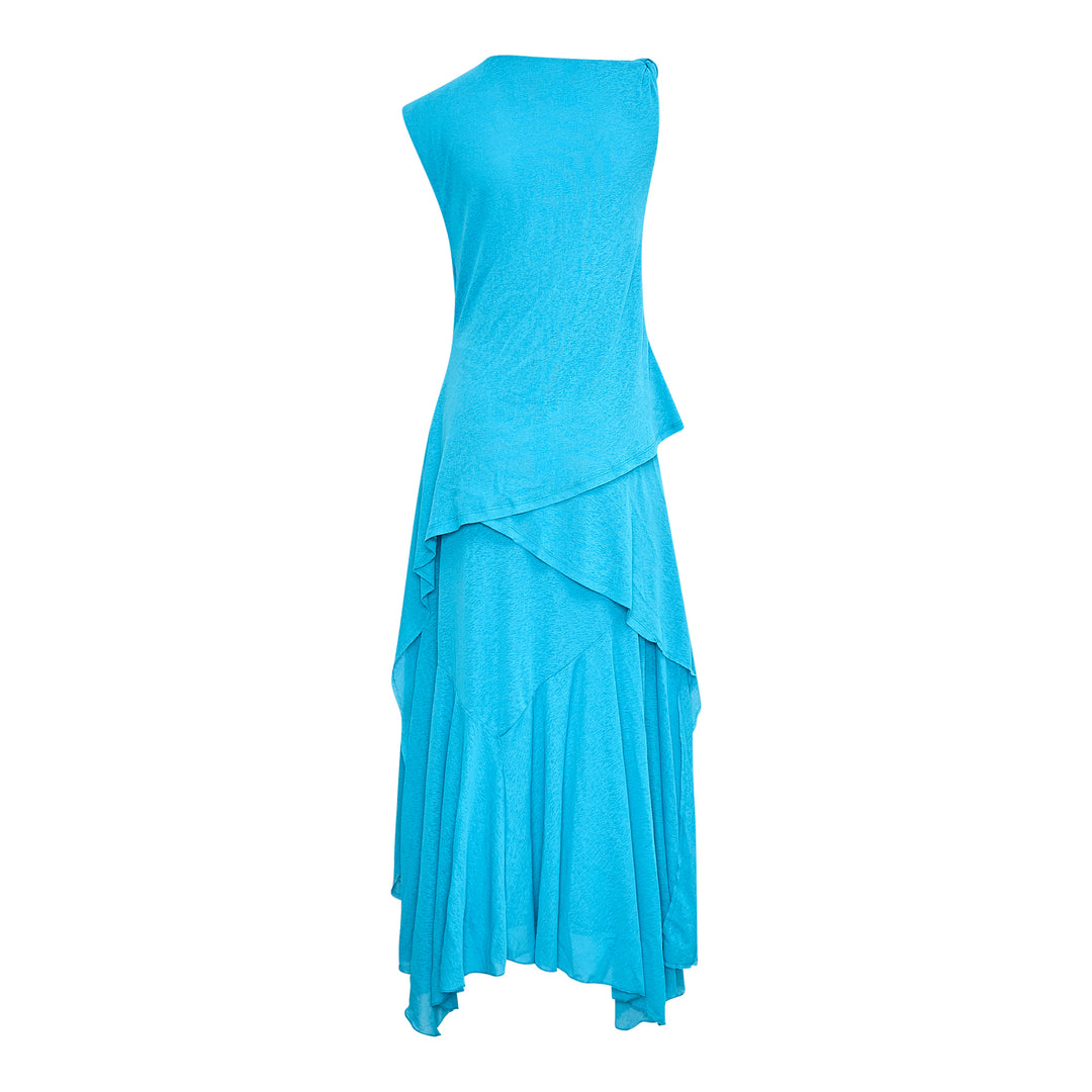 GANNI Marl Mesh Draped Knot Detail Dress – Available at Club 21, Official Retailer in Singapore, Malaysia & Thailand with Global Shipping Online